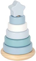 Small Foot houten stapeltoren blauw - educatief speelgoed voor kinderen-2