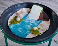 Cosy 3D vilt mat waterval speelmat fantasierijk open einde-2