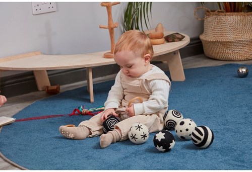 Cosy Baby Patroon Ballen Zwart en Wit