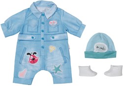 Deluxe Jean Overall poppenkleding 43 cm denim outfit BABY born