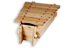 Auris marimba muziekinstrument diatonisch 8 tonen acacia hout