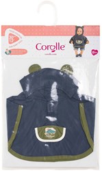 Corolle Regenponcho poppenkostuum Kleine Ontdekker 30cm blauw