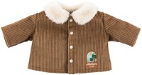 Corolle poppenjasje velours Kleine Ontdekker 36cm bruin fleece natuurprint-2