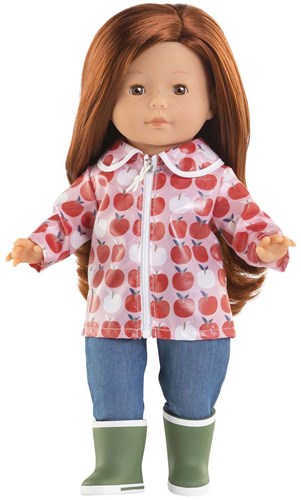 Corolle poppen regenjas appels 36cm - poppenkleding accessoire-3