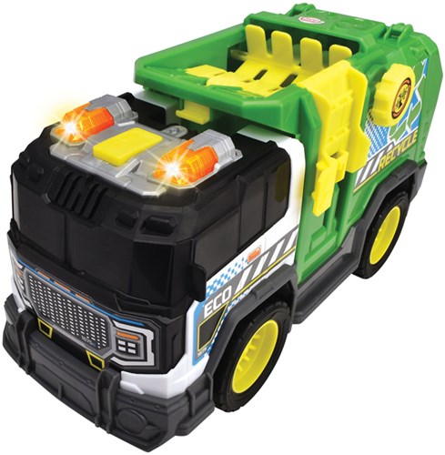 Dickie recyclewagen speelgoed vrachtwagen met licht en geluid voor kinderen-3