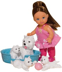 Planet Happy pop Evi dierenvriendjes speelfiguur met accessoires