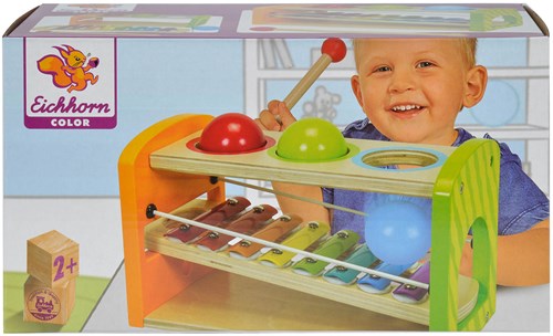 Eichhorn houten hamerbank met xylofoon - educatief speelgoed