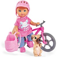 Evi Love pop fietstour met hondje - speelgoed pop fiets avontuur-2