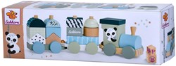 Eichhorn houten blokkentrein panda - speelgoedtrein FSC hout 16-delig
