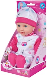 Simba babypop Laura Cutie 30cm met geluid en poezenpakje