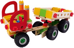 Eichhorn Constructor bouwset vrachtwagen - houten constructiespeelgoed 135-delig