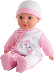Simba babypop Laura met geluid en slaapoogjes - 30cm pop speelgoed