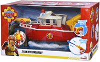 Simba Brandweerman Sam Titan brandweerboot met waterkanonnen 32 cm-2