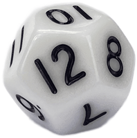 Learn Well Dobbelstenen nummers wit met zwarte stip 18mm per 10 stuks
