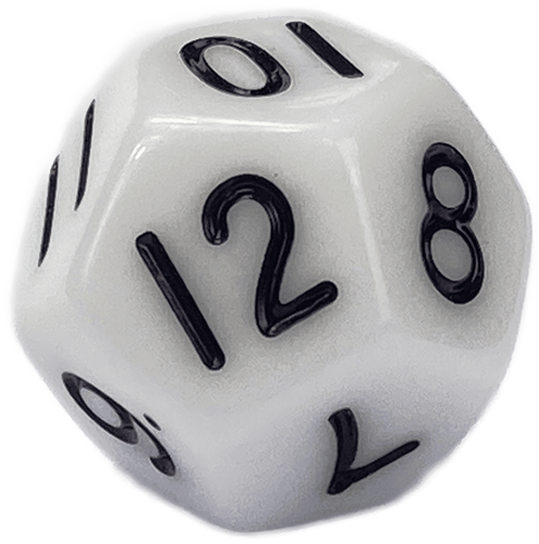 Learn Well Dobbelstenen nummers wit met zwarte stip 18mm per 10 stuks