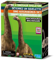 4M KidzLabs:  graaf-je-dinosaurus-op (brachiosaurus) / f r a n s t a l i g e verpakking