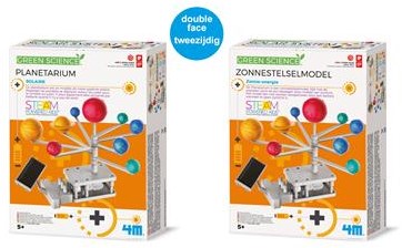 4M zonnestelsel planetarium bouwpakket - educatief speelgoed met motor