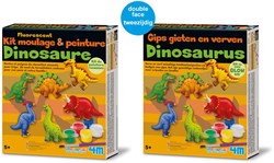 4M Crea GIPS GIETEN EN VERVEN: glow-dinosaurussen / f r a n s t a l i g e verpakking