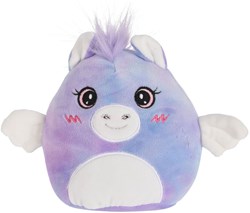 Knuffel bolvorm pegasus 40cm zacht speelgoed multicolor