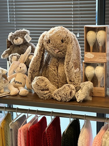 Knuffel konijn pluche XXL 60cm - zacht speelgoed konijn beige-3