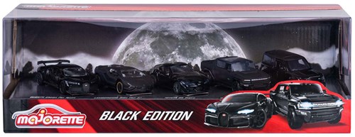 Black Edition die-cast voertuigen set - 5 stuks speelgoedauto's