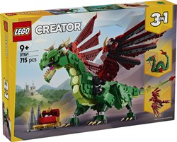 LEGO Creator bouwset middeleeuwse draak 3in1 - fantasie speelgoed