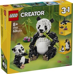 LEGO Creator bouwset wilde dieren pandafamilie 3-in-1 speelgoed
