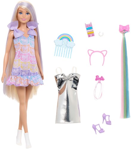 Mattel Barbie haarpop met accessoires - extra lang haar - modepop-3