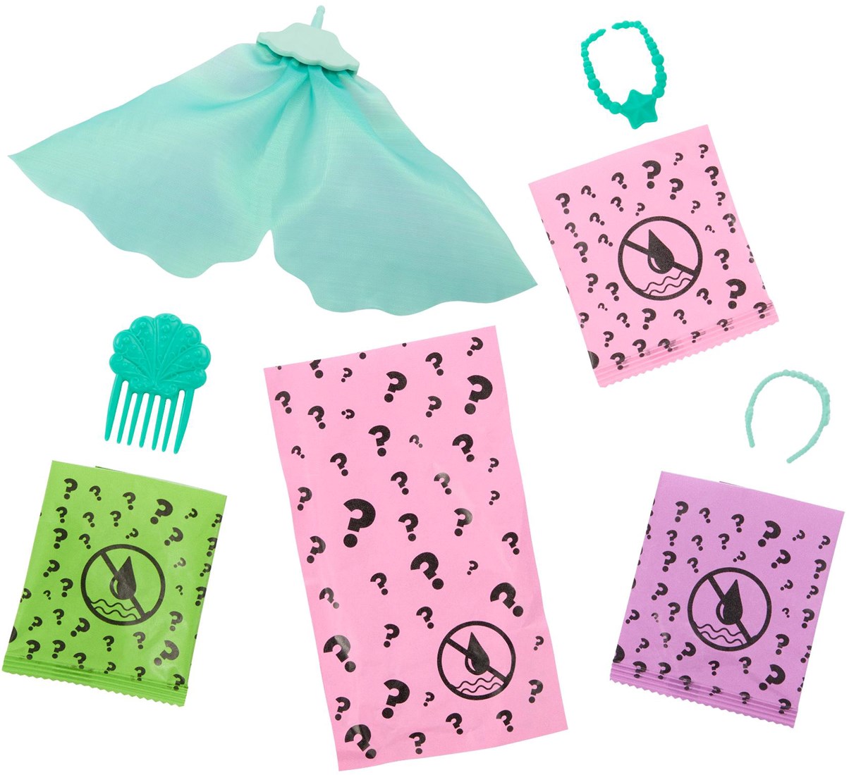 Barbie Color Reveal Zeemeerminserie Pop En Accessoires Met 6 Verrassingen Waaronder Kleurverandering Bedeltjes Stijlen Kunnen Verschillen Jmw61 3076117938