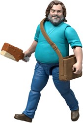 Fisher-Price Minecraft Steve actiefiguur 10 cm met accessoires