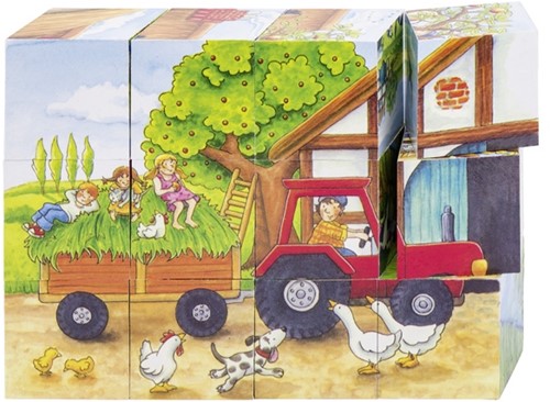 Goki Cube puzzle, seasons on the farm