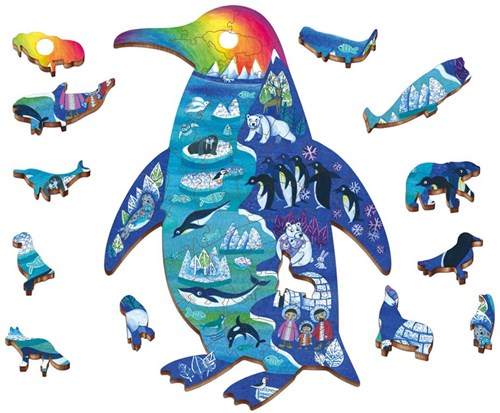 LUDATTICA Houten Puzzel - Pooldieren-3