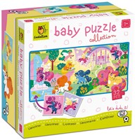 Ludattica Dudu' Baby Puzzle Collection - Eenhoorn (8 x 4)