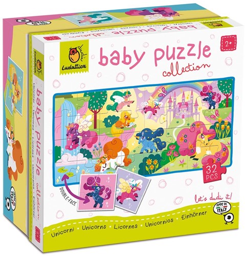 Ludattica Dudu' Baby Puzzle Collection - Eenhoorn (8 x 4)