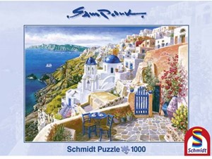 Schmidt Blik op Santorini, 1000 stukjes - Puzzel - 12+