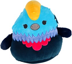 Squishmallows knuffel Melrose kasuaris 30 cm blauw pluche speelgoed