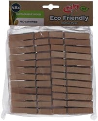 Multy houten wasknijpers 48 stuks