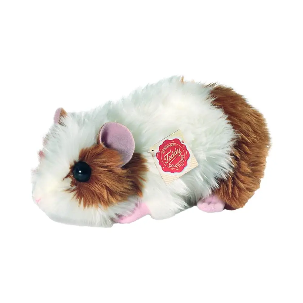 Hermann Teddy knuffel cavia pluche boerderijdier 18 cm premium kwaliteit
