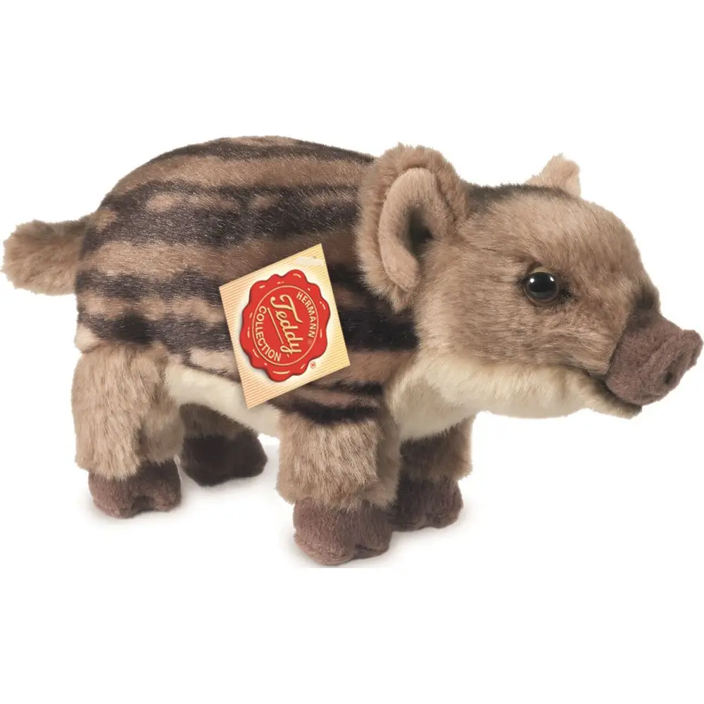 Hermann Teddy knuffel wild zwijn jong 22 cm pluche speelgoed