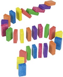 Goki domino spel set van ANKER stenen kleurrijk educatief speelgoed