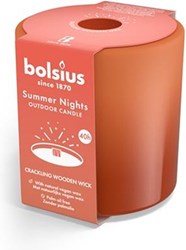 Bolsius buitenkaars oranje Summer Nights terracotta 60 branduren