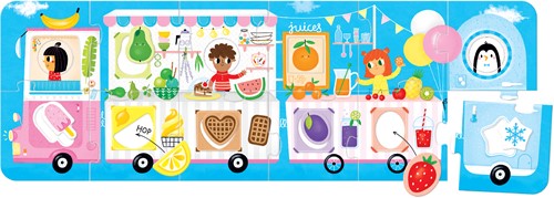Banana Panda Maak de puzzel passend Food Truck-2