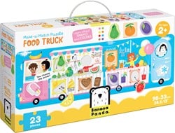Banana Panda Maak de puzzel passend Food Truck