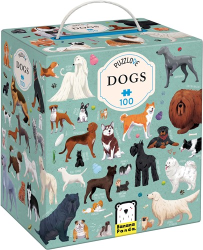 Banana Panda Puzzelliefde honden (100 pcs)