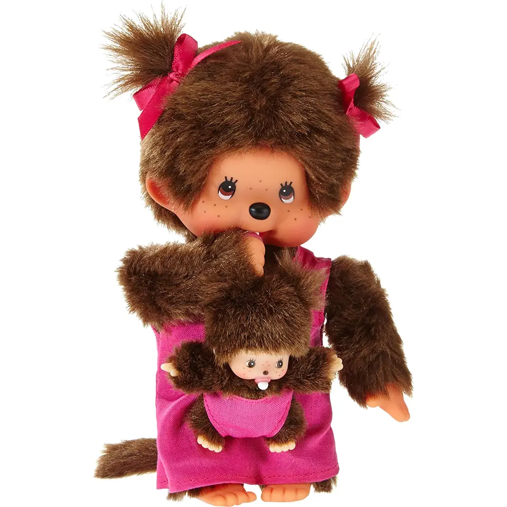 Monchhichi knuffel pop Mother Care roze meisje 20 cm baby