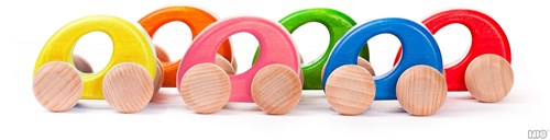 Bajo houten auto elipse - duurzaam speelgoed voor kinderen-2