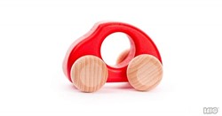 Bajo Houten Beetle Auto, Rood