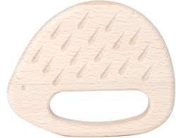 Bajo houten bijtring egel - duurzaam baby bijtspeelgoed hout