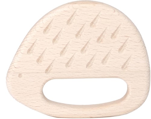 Bajo houten bijtring egel - duurzaam baby bijtspeelgoed hout