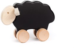 Bajo Houten Schaap op Wielen - Zwart Speelgoed